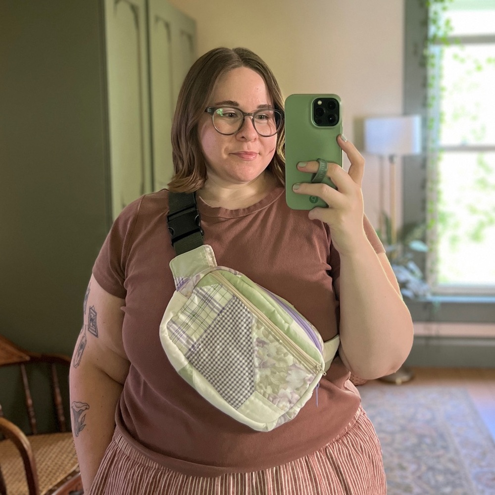 Quilted Belt Bag Handmade